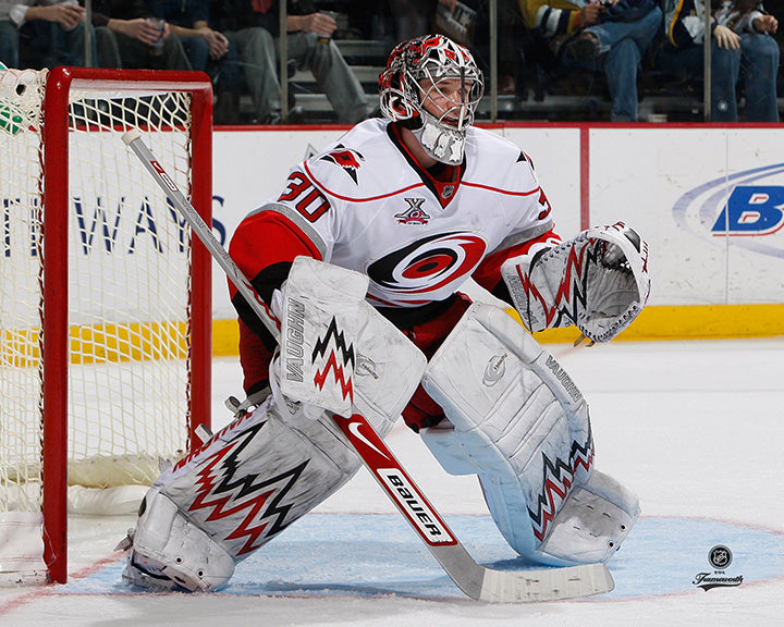 Pre-Order - Cam Ward Autographed Carolina Hurricanes Away Horizontal 8x10 Photo