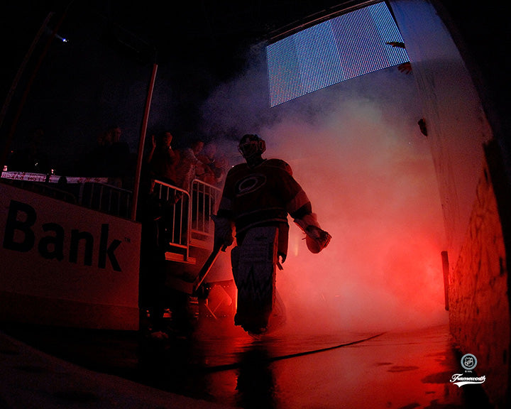 Pre-Order - Cam Ward Autographed Carolina Hurricanes Entrance 8x10 Photo
