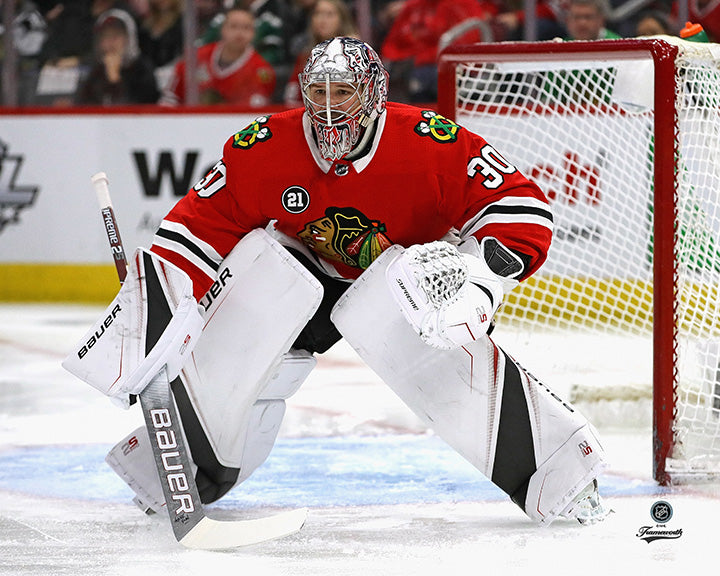 Pre-Order - Cam Ward Autographed Chicago Black Hawks Home 8x10 Photo