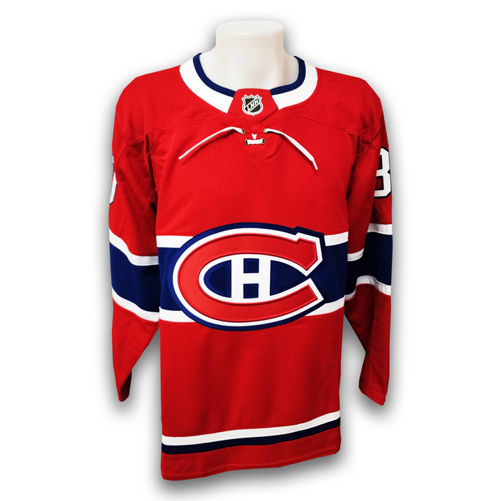 Cayden Primeau Autographed Montreal Canadiens Home Fanatics Premium Jersey