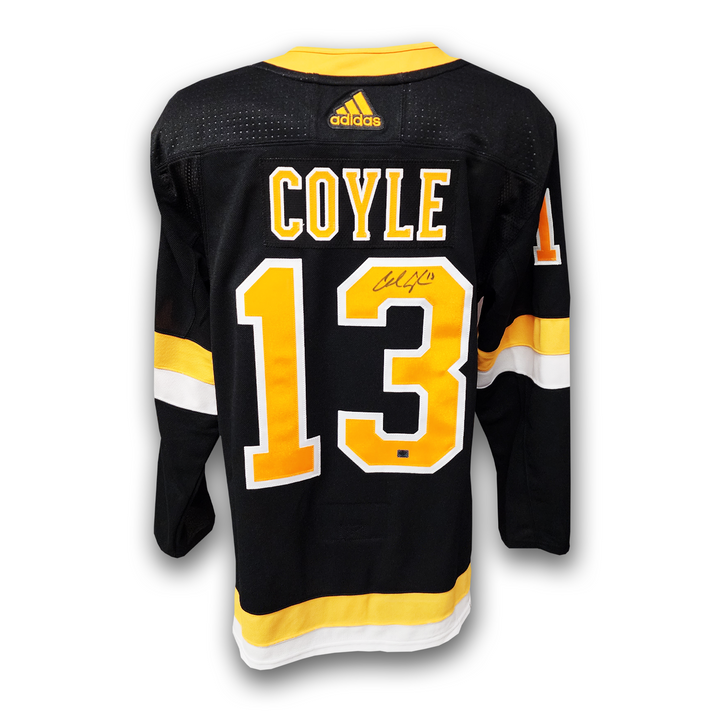 Charlie Coyle Autographed Boston Bruins Alternate Adidas Jersey