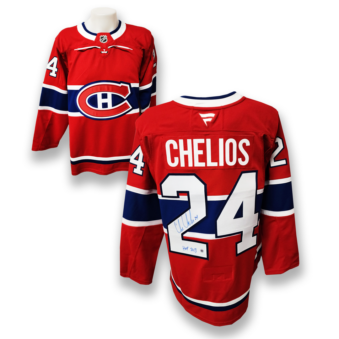 Chris Chelios Autographed Montreal Canadiens Home Fanatics Premium Jersey