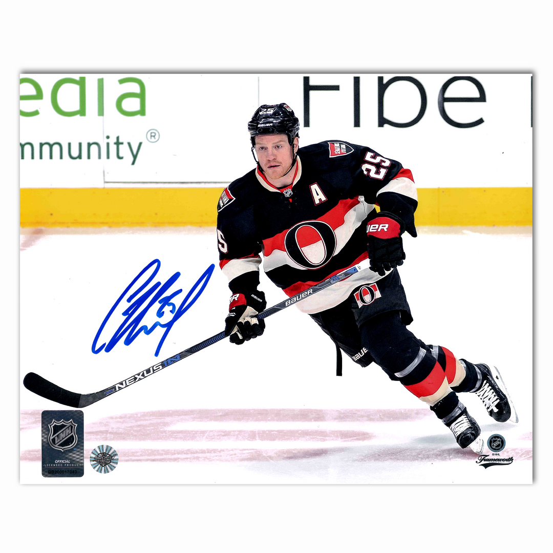 Chris Neil Autographed Ottawa Senators Alternate Horizontal 8x10 Photo