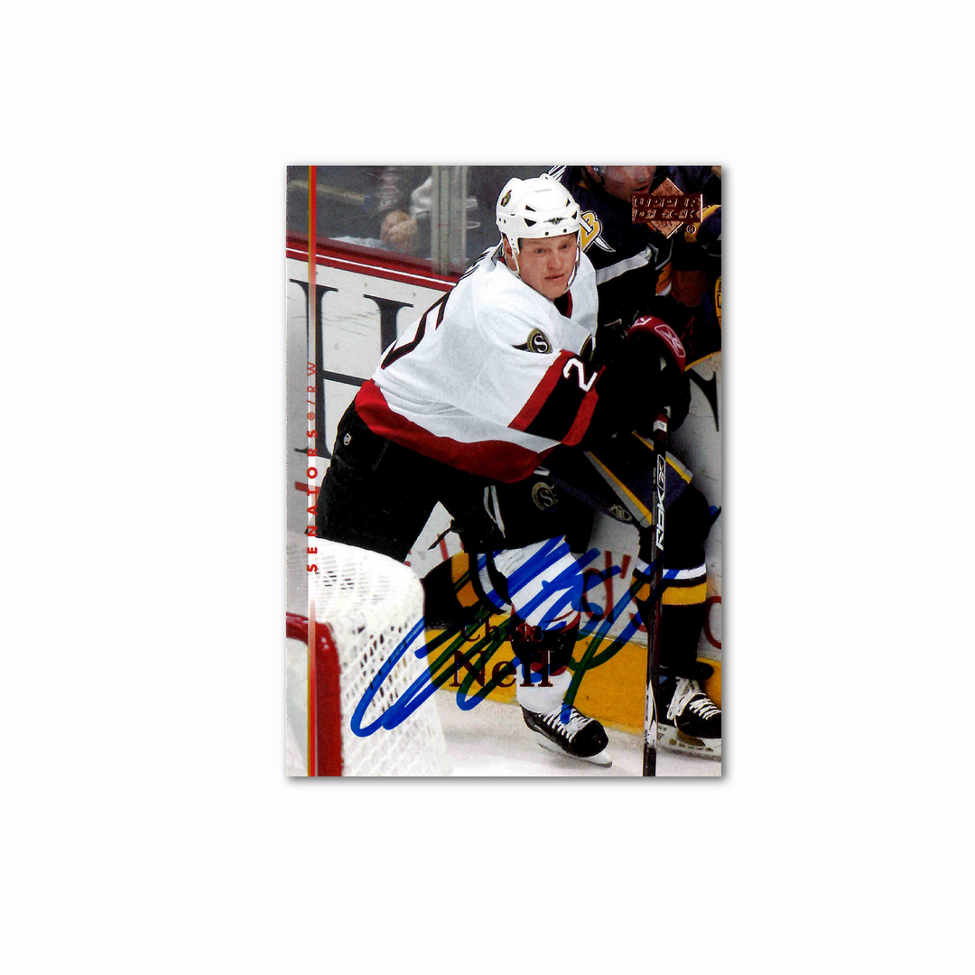 Chris Neil Autographed 2007-08 Upper Deck Ottawa Senators #145