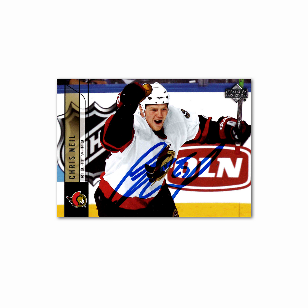 Chris Neil Autographed 2006-07 Upper Deck Ottawa Senators #387