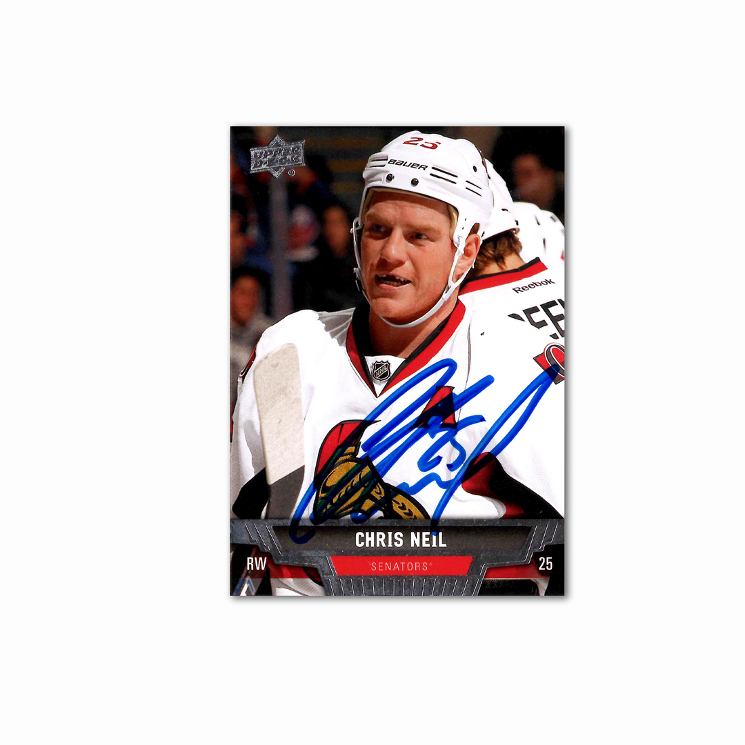 Chris Neil Autographed 2013-14 Upper Deck Ottawa Senators #45