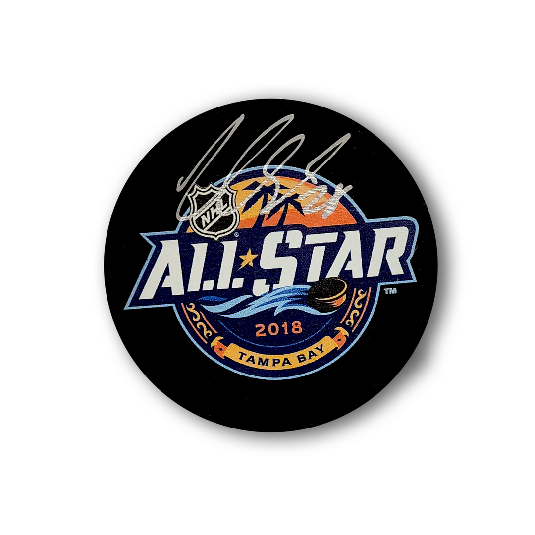 Claude Giroux Autographed 2018 All Star Game Hockey Puck