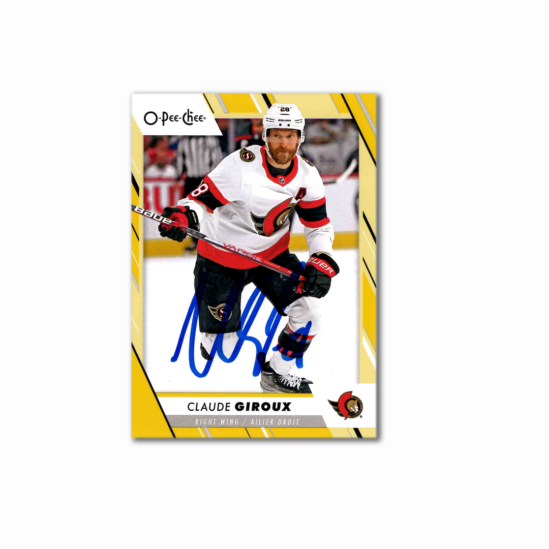 Claude Giroux Autographed Ottawa Senators 2023-24 O-Pee-Chee 