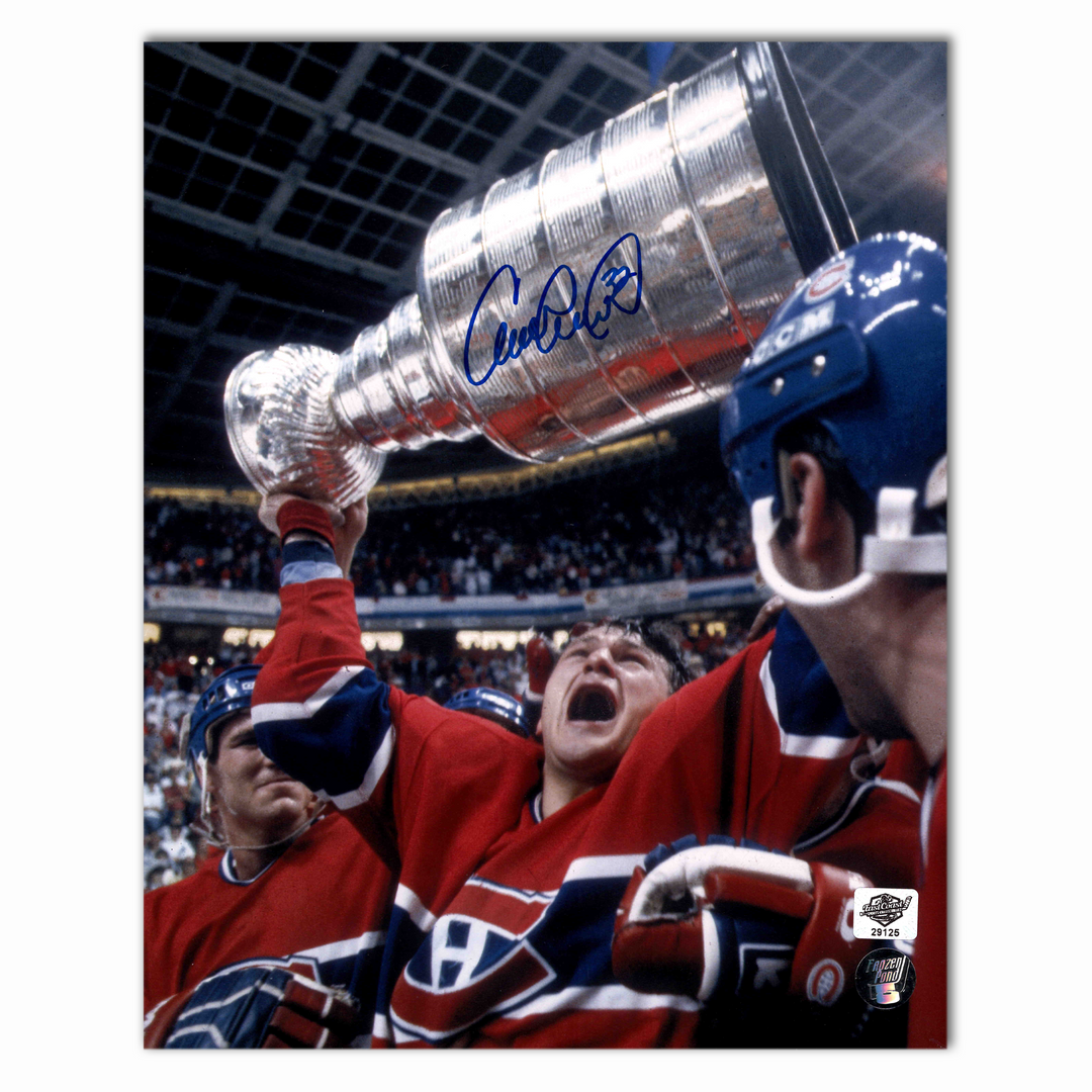 Claude Lemieux Autographed Montreal Canadiens 1986 Stanley Cup 8x10 Photo