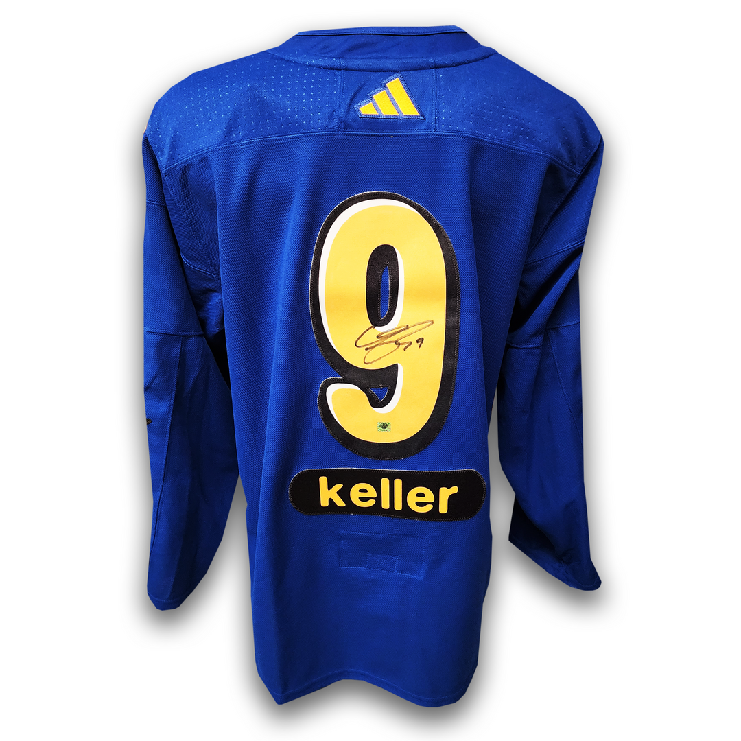 Clayton Keller Autographed 2024 NHL All Star Blue Adidas Jersey