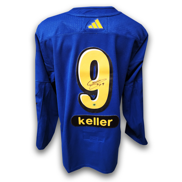 Clayton Keller Autographed 2024 NHL All Star Blue Adidas Jersey
