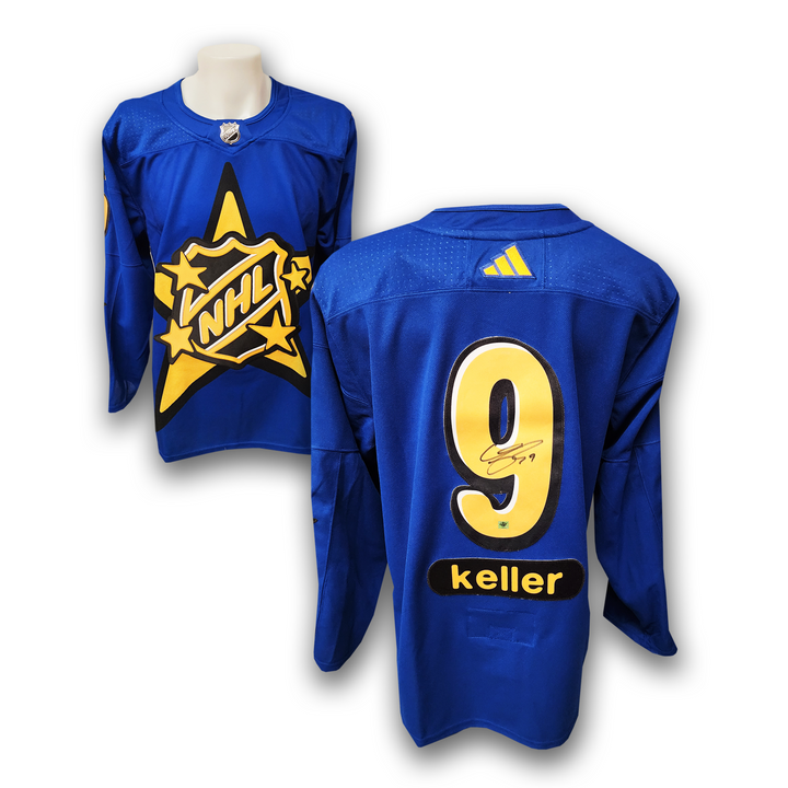 Clayton Keller Autographed 2024 NHL All Star Blue Adidas Jersey