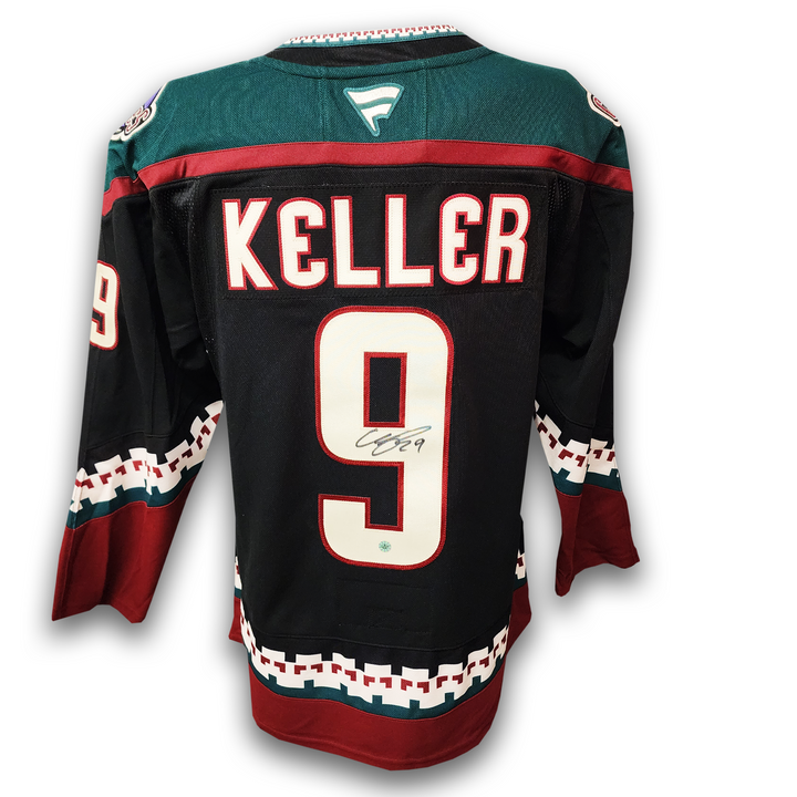 Clayton Keller Autographed Arizona Coyotes Fanatics Premium Jersey