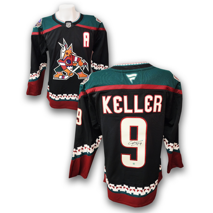 Clayton Keller Autographed Arizona Coyotes Fanatics Premium Jersey