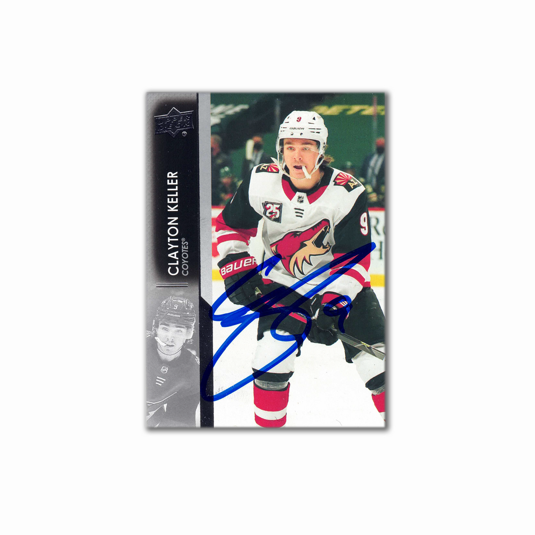 2021-22 UD #11 CLAYTON KELLER Autographed Card