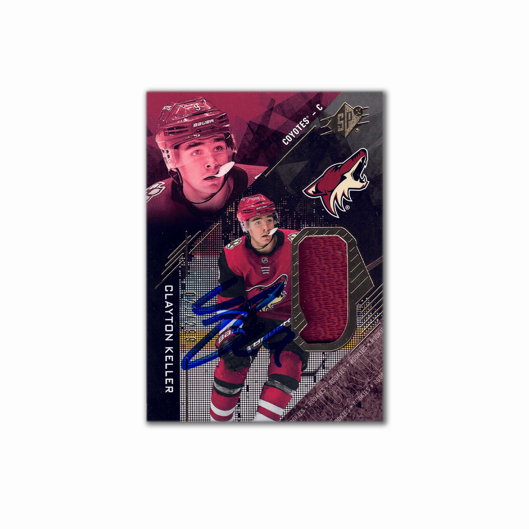 2017-18 UD SPX Jersey Card #R-CK CLAYTON KELLER Autographed Rookie Card - #299