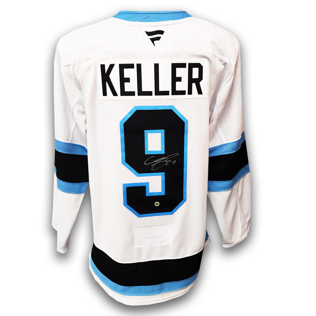 Clayton Keller Autographed Utah Hockey Club Away Fanatics Premium Jersey