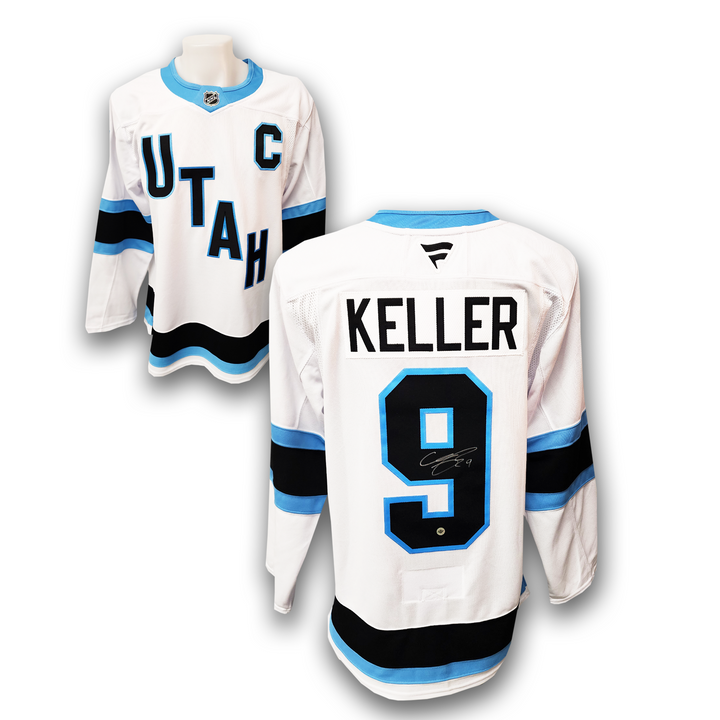 Clayton Keller Autographed Utah Hockey Club Away Fanatics Premium Jersey