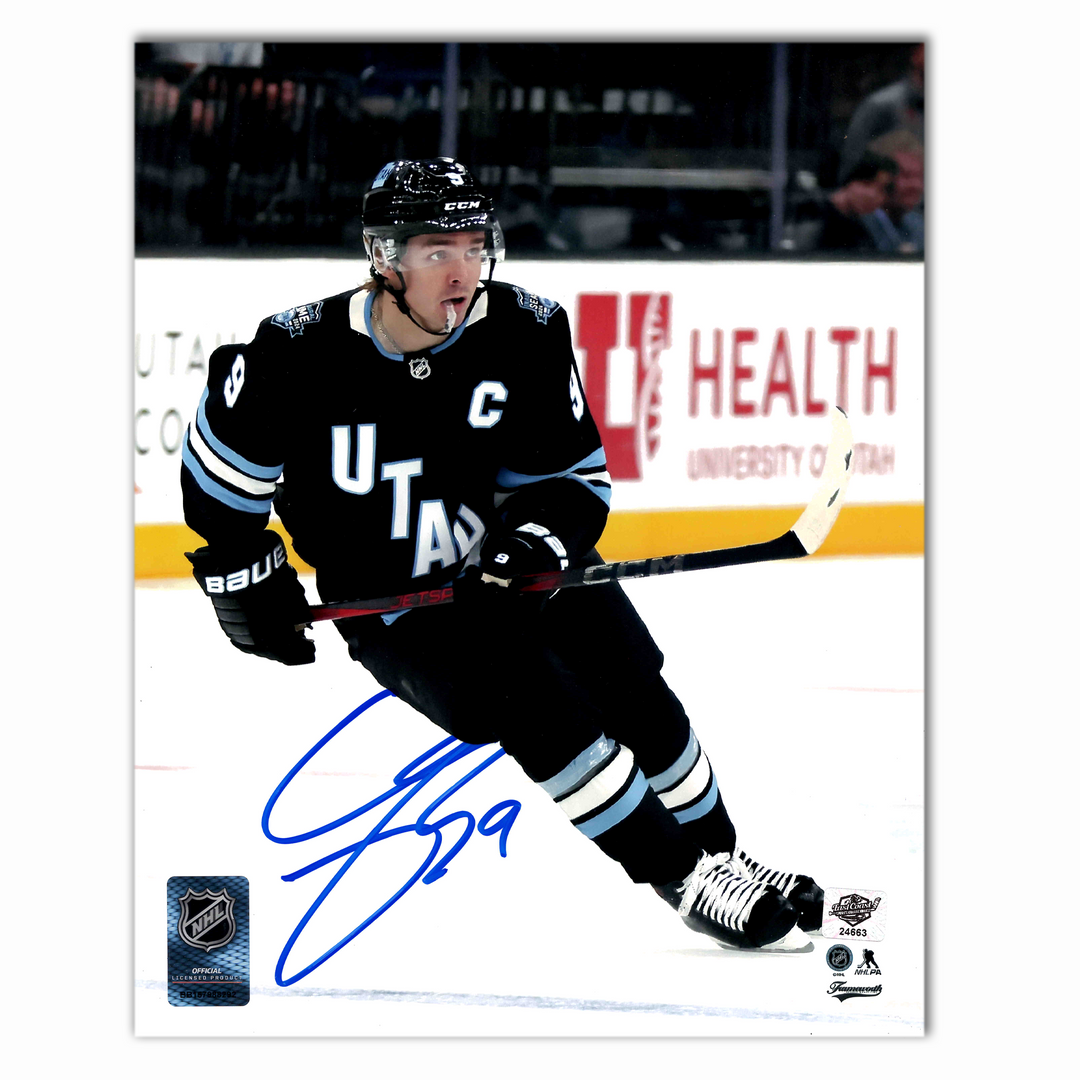 Clayton Keller Autographed Utah Hockey Club Home 8x10 Photo