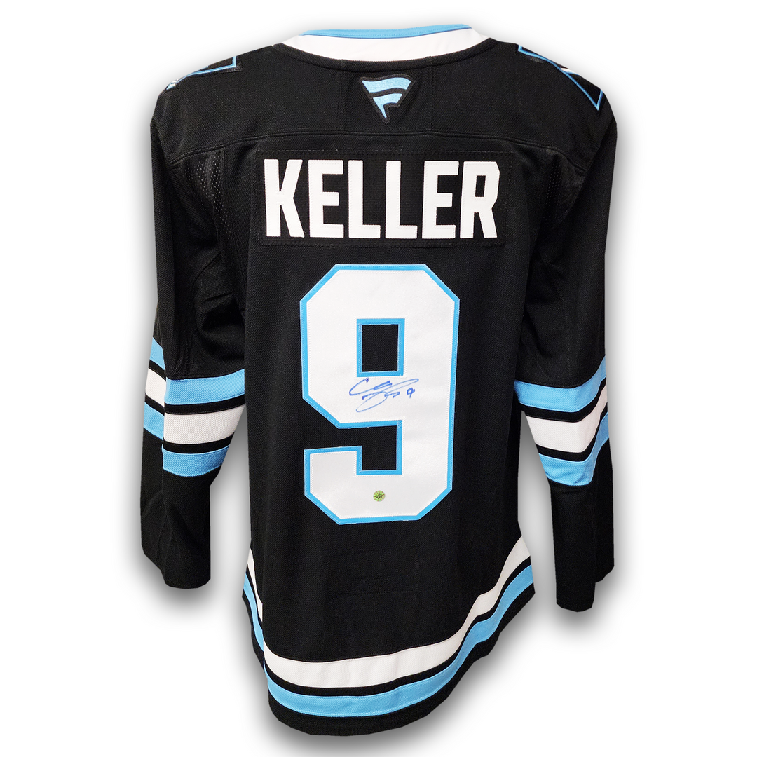 Clayton Keller Autographed Utah Mammoth Home Fanatics Premium Jersey