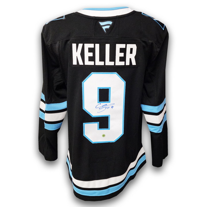 Clayton Keller Autographed Utah Mammoth Home Fanatics Premium Jersey
