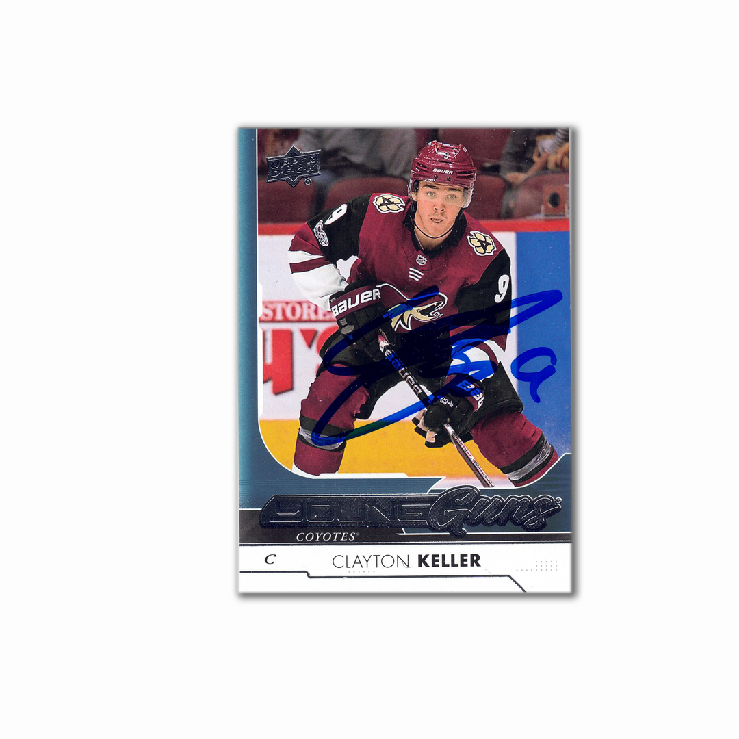 2017-18 UD Young Guns #477 CLAYTON KELLER Autographed Rookie Card
