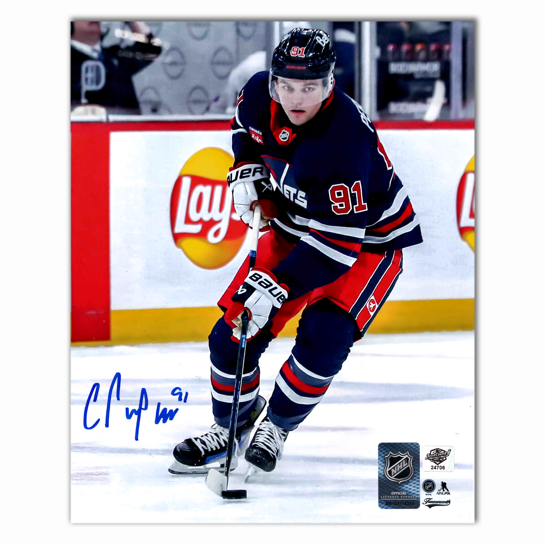 Cole Perfetti Autographed Winnipeg Jets Alternate 8x10 Photo
