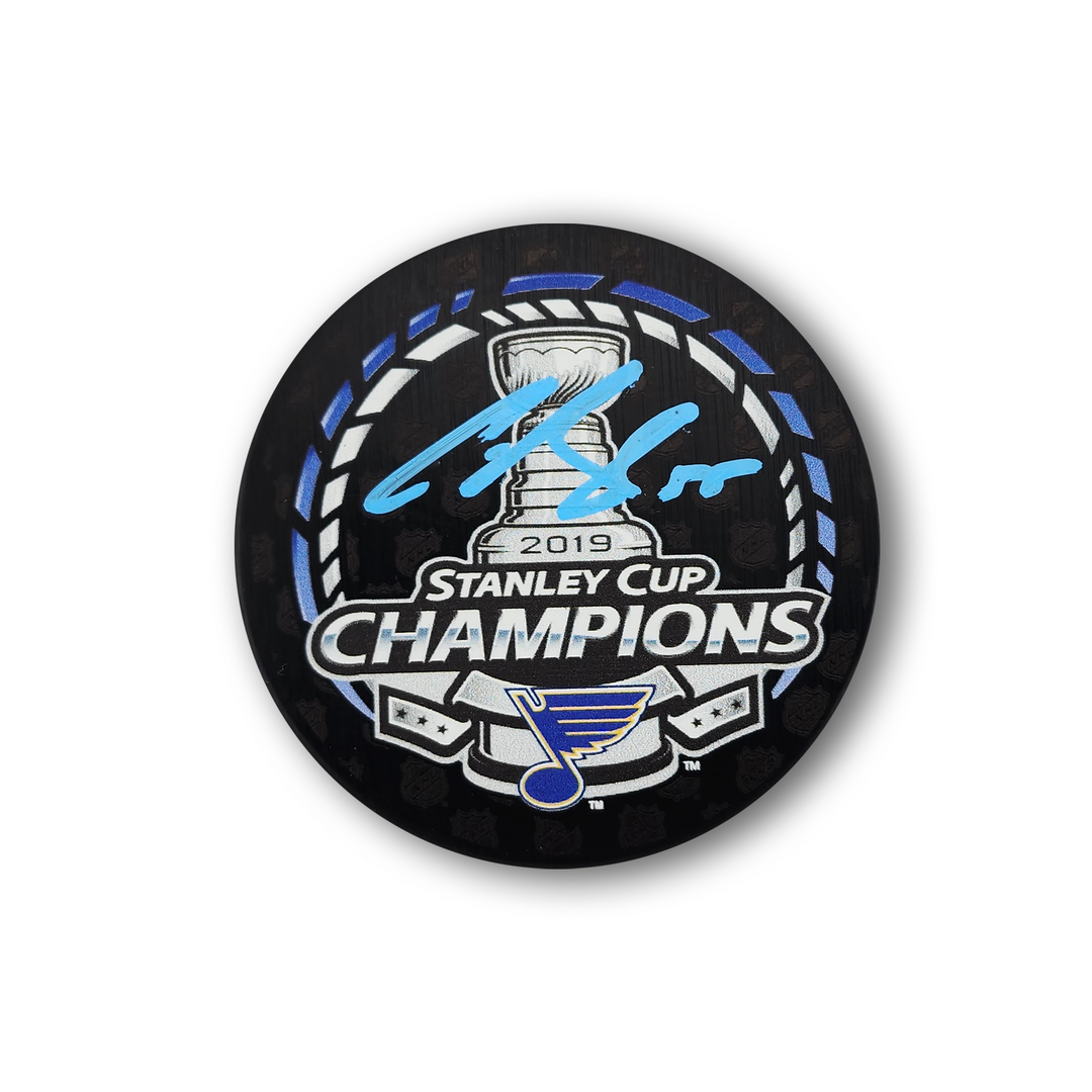 Colton Parayko Autographed St. Louis Blues 2019 Stanley Cup Hockey Puck