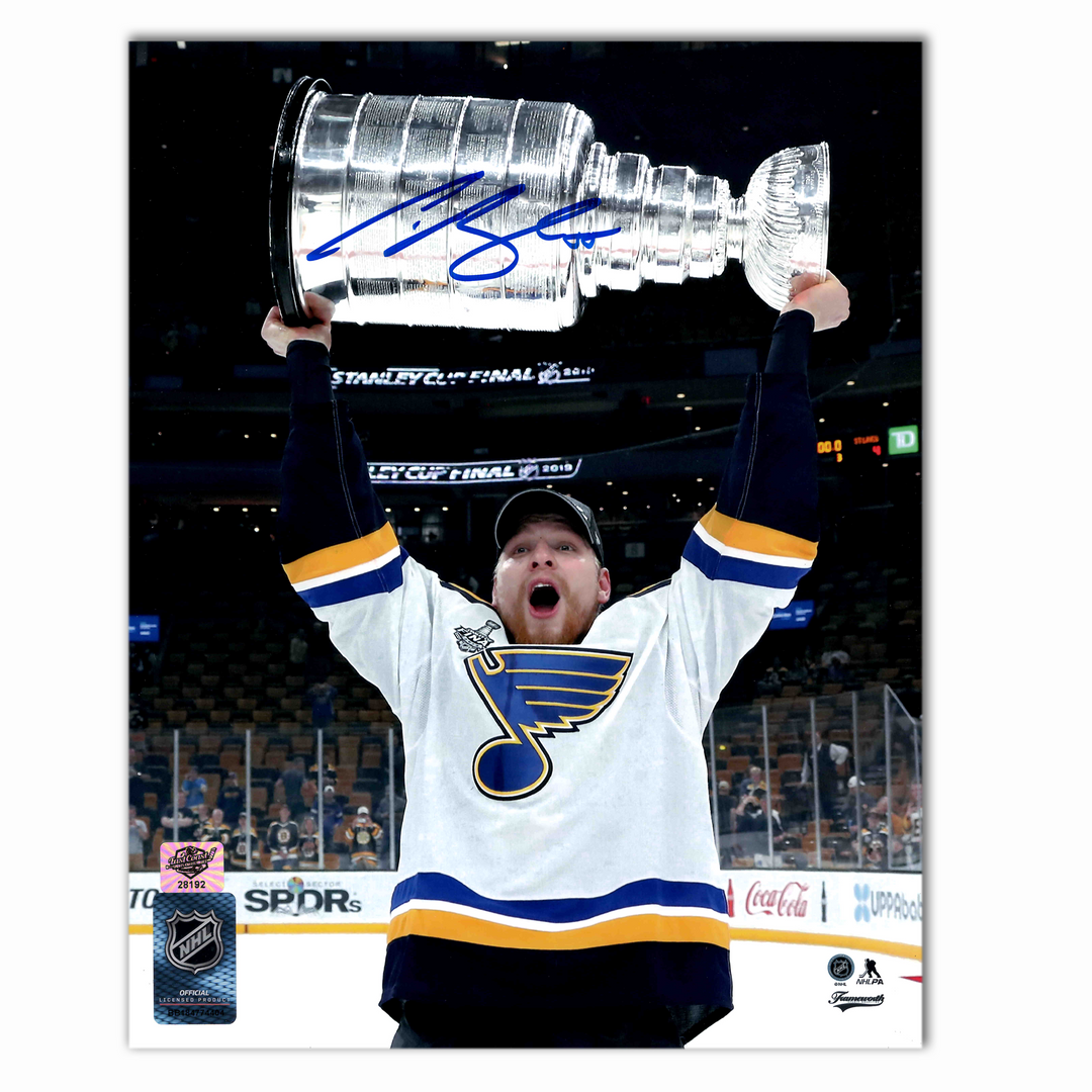 Colton Parayko Autographed St. Louis Blues 2019 Stanley Cup 8x10 Photo