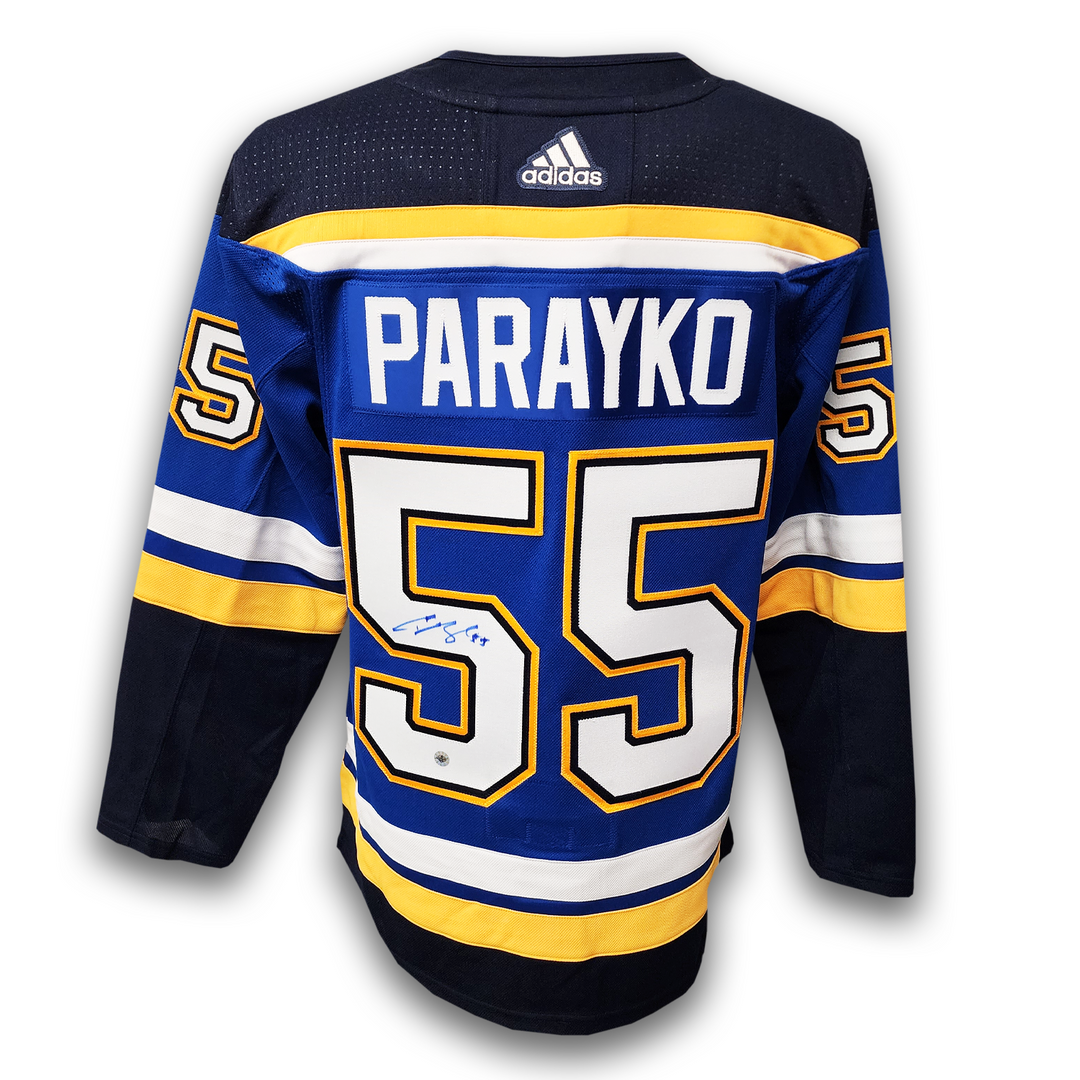 Colton Parayko Autographed St. Louis Blues Home Adidas Jersey