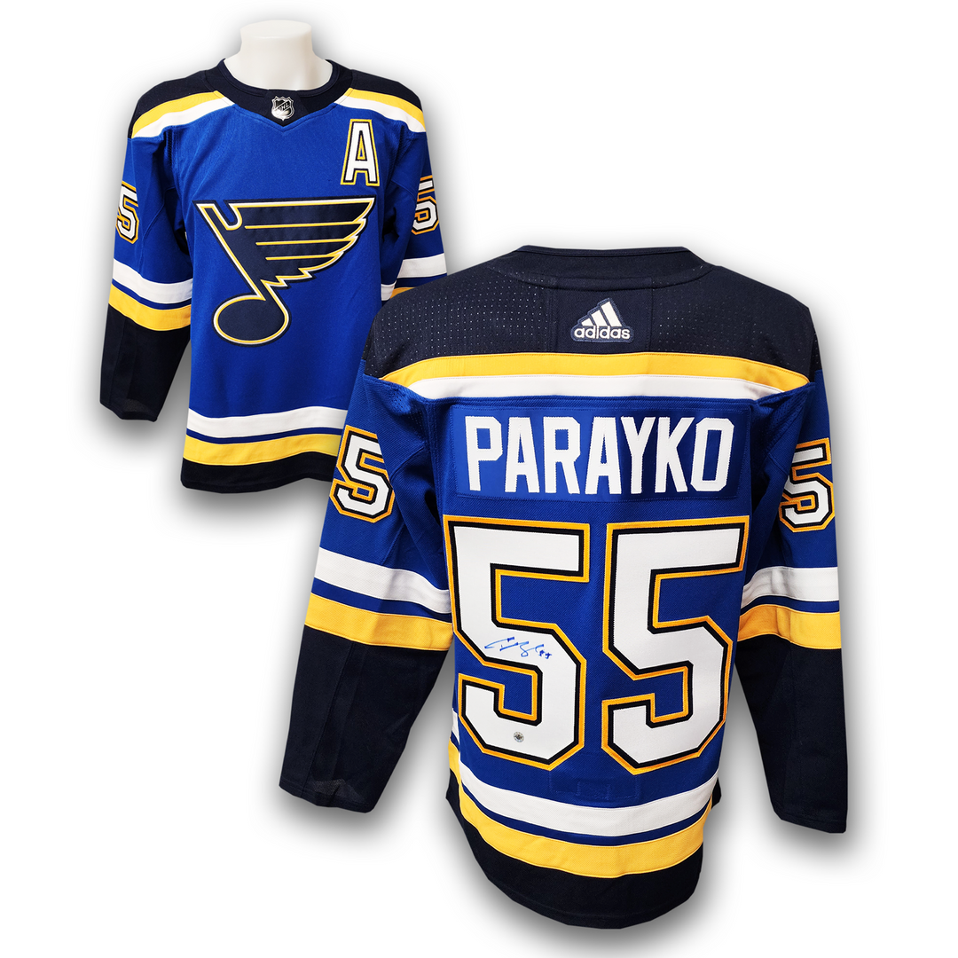 Colton Parayko Autographed St. Louis Blues Home Adidas Jersey