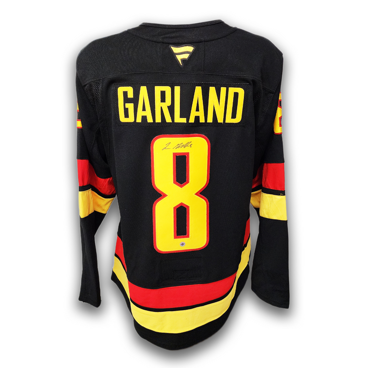 Conor Garland Autographed Vancouver Canucks Alternate Fanatics Premium Jersey