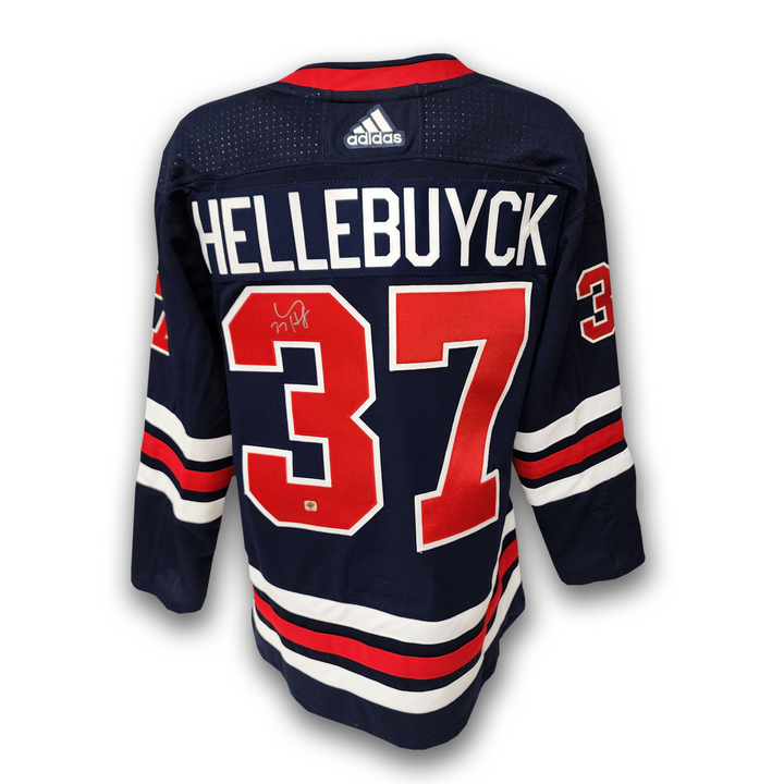 Connor Hellebuyck Autographed Winnipeg Jets Alternate Adidas Jersey