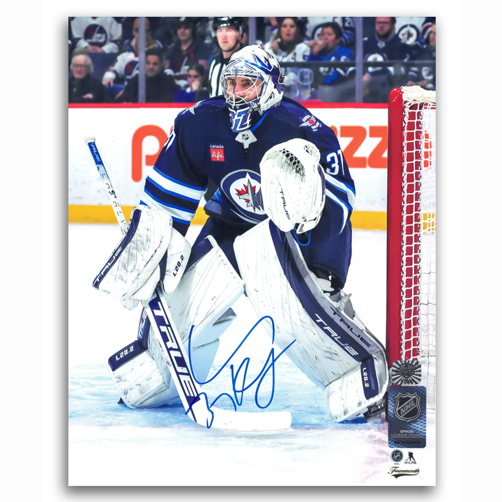 Connor Hellebuyck Winnipeg Jets Autographed Home 8x10 Photo