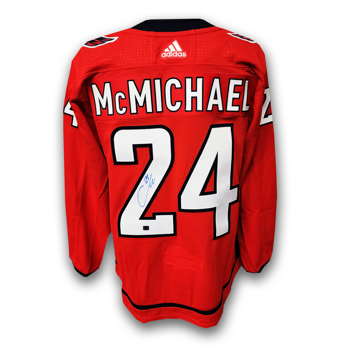 Connor McMichael Autographed Washington Capitals Adidas Jersey