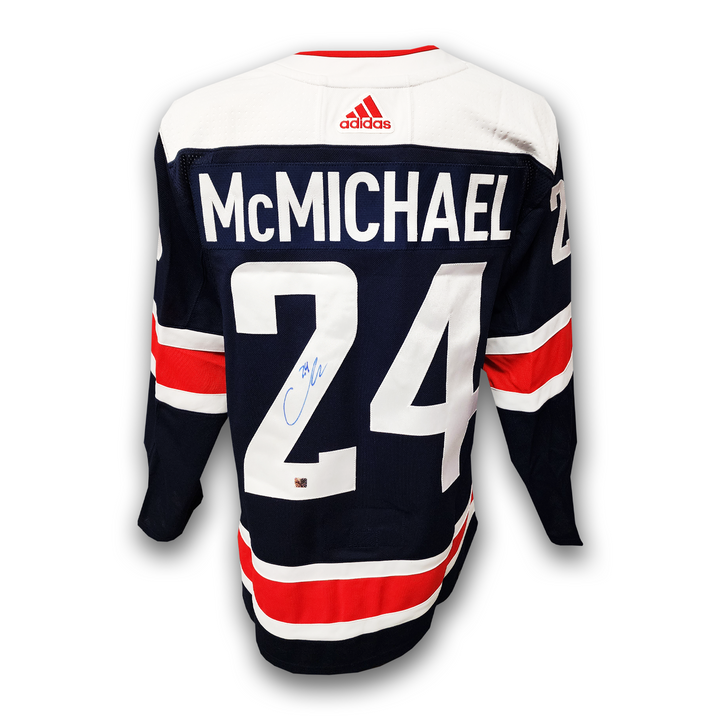 Connor McMichael Autographed Washington Capitals Alternate Adidas Jersey