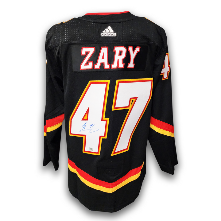 Connor Zary Autographed Calgary Flames Alternate Adidas Jersey