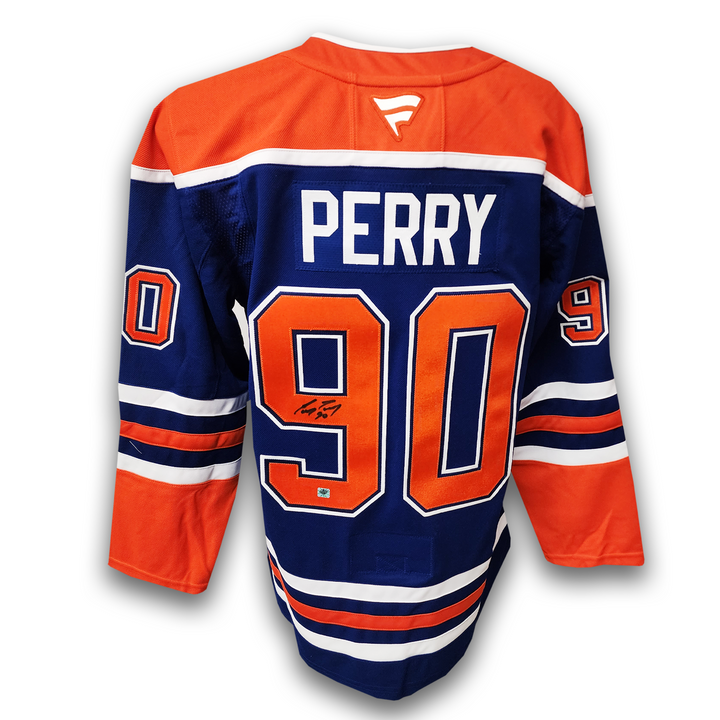 Corey Perry Autographed Edmonton Oilers Home Fanatic Premium Jersey