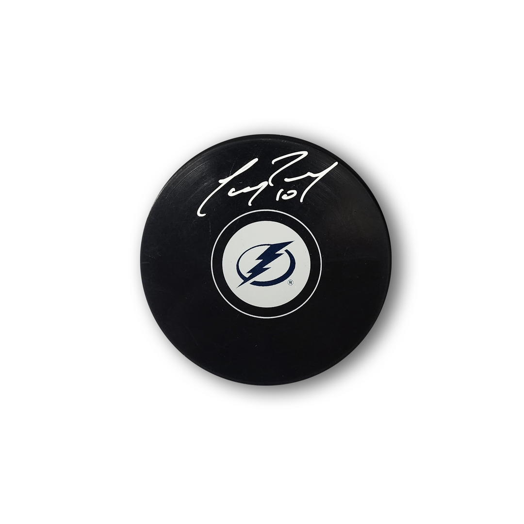 Corey Perry Autographed Tampa Bay Lightning Hockey Puck