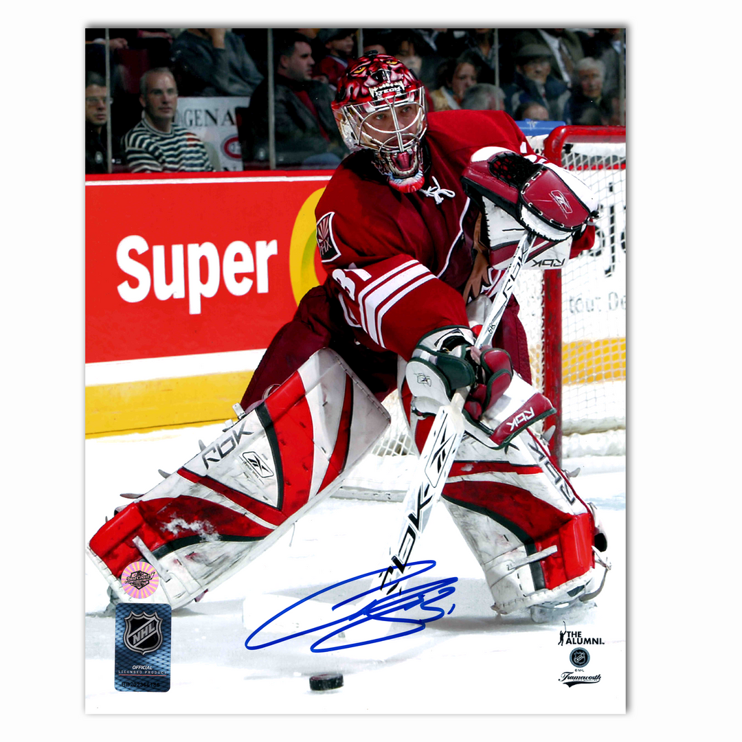 Curtis Joseph Autographed Arizona Coyotes Home 8x10 Photo