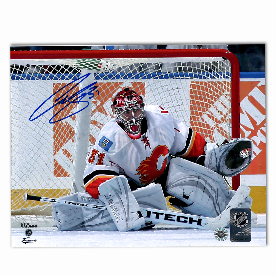 Curtis Joseph Autographed Calgary Flames Away Horizontal 8x10 Photo