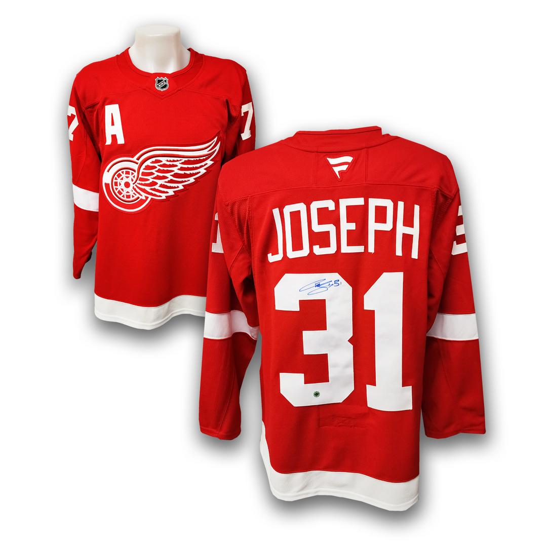 Curtis Joseph Autographed Detroit Red Wings Home Fanatics Premium Jersey