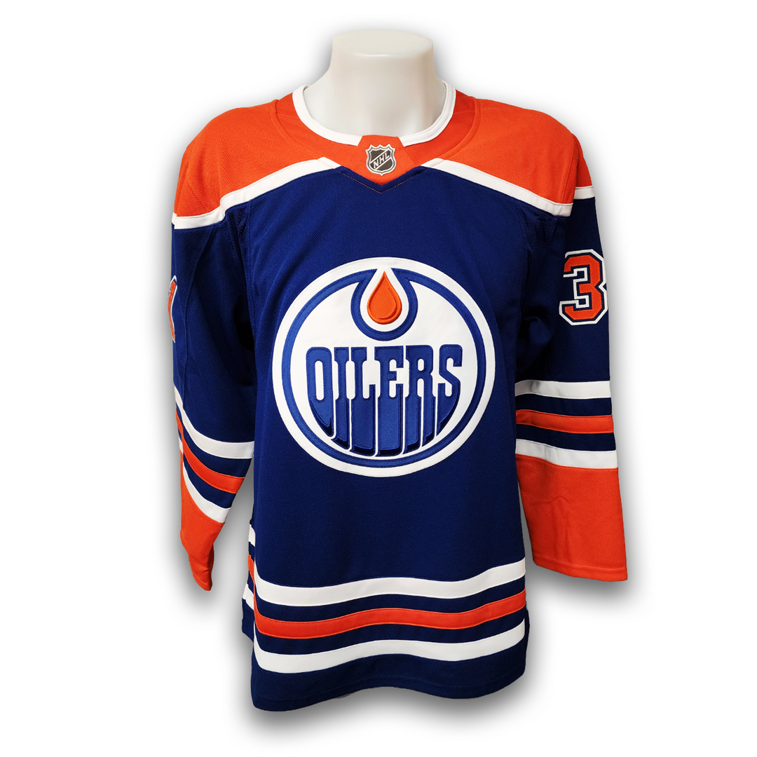 Curtis Joseph Autographed Edmonton Oilers Home Fanatics Premium Jersey
