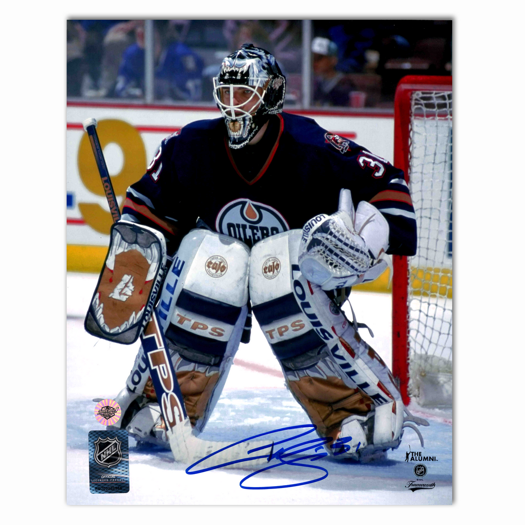Curtis Joseph Autographed Edmonton Oilers Home 8x10 Photo