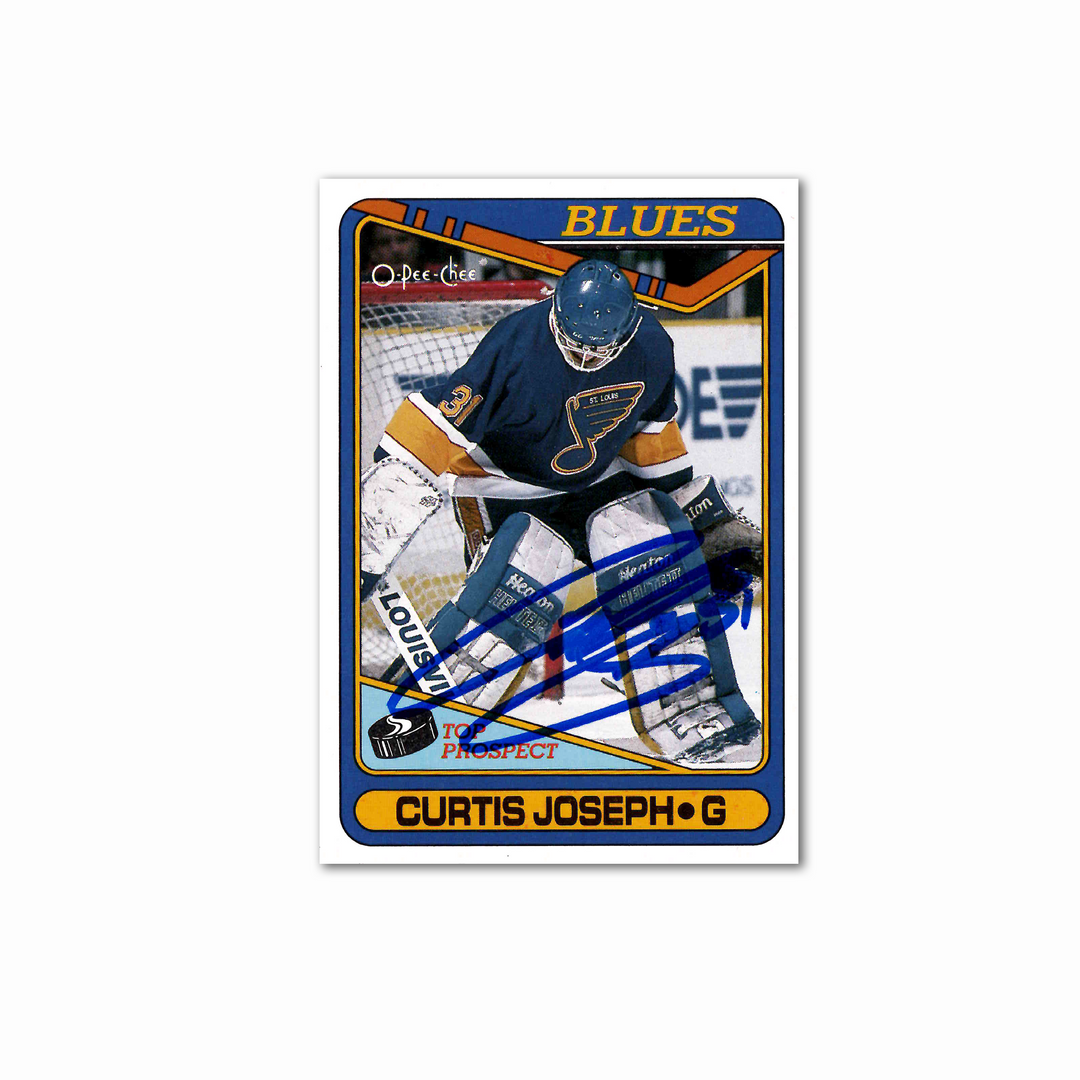 Curtis Joseph Autographed 1990-91 O-Pee-Chee Hockey #171 Rookie Card