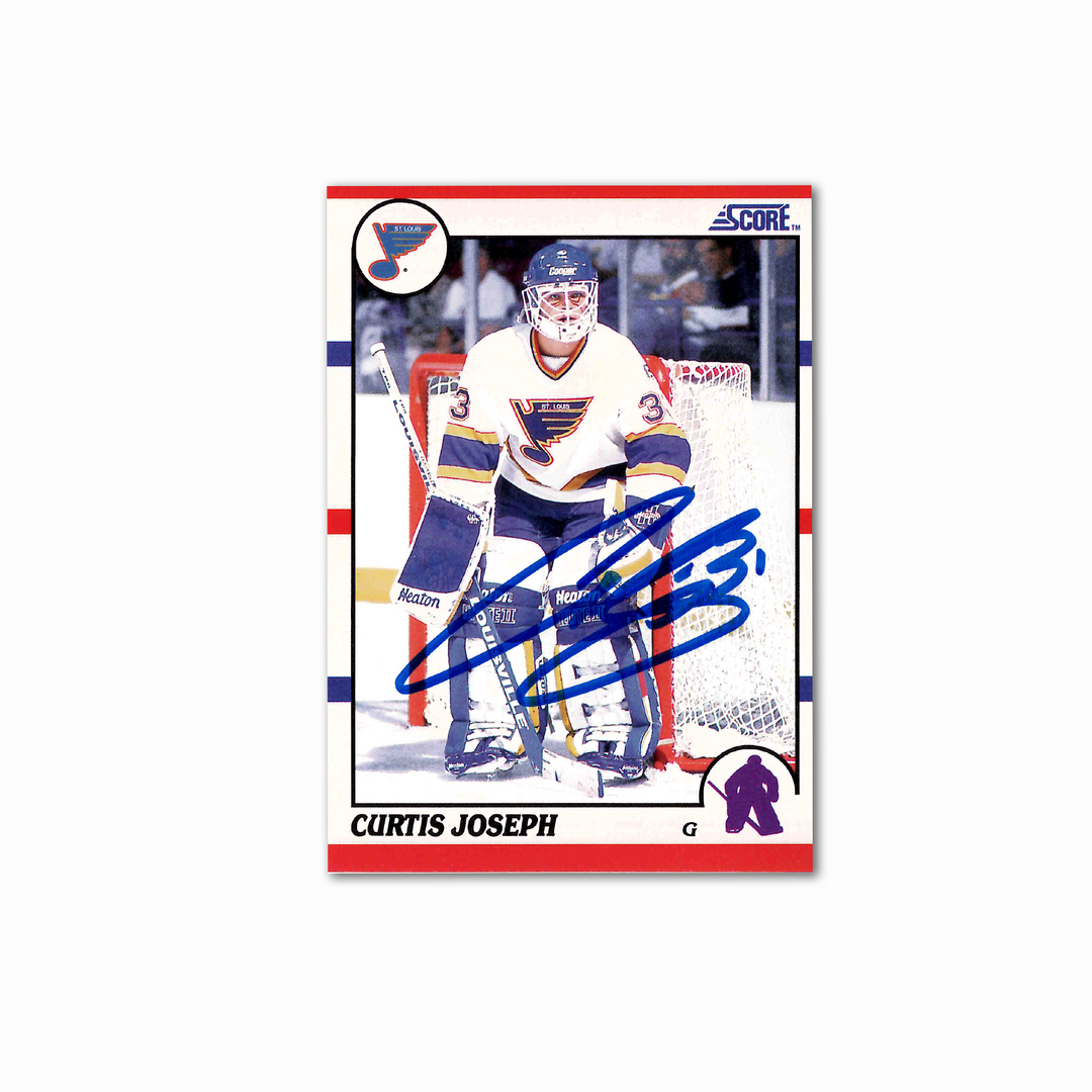 Curtis Joseph Autographed 1990-91 Score #151 Hockey Rookie Card St. Louis Blues