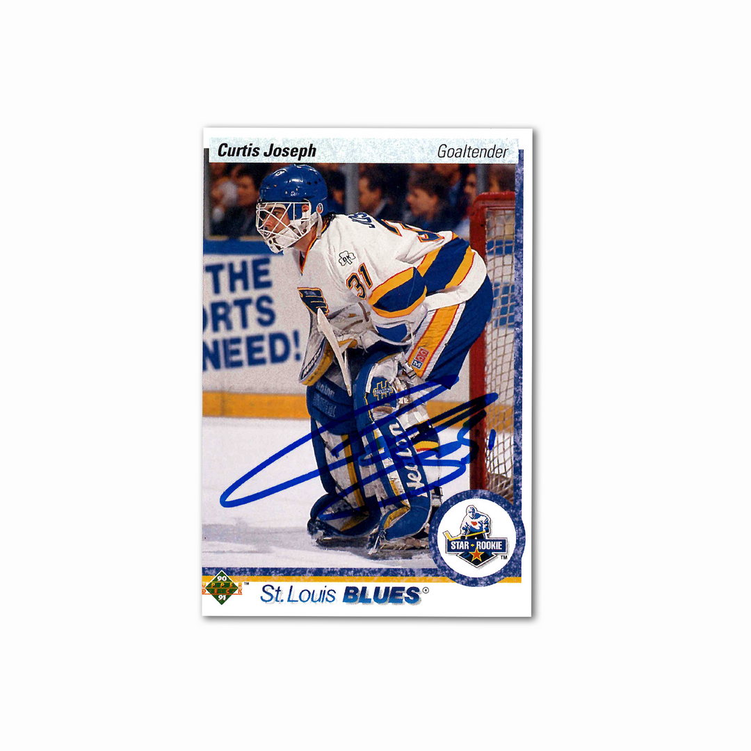 Curtis Joseph Autographed 1990-91 Upper Deck #175 Hockey Rookie Card