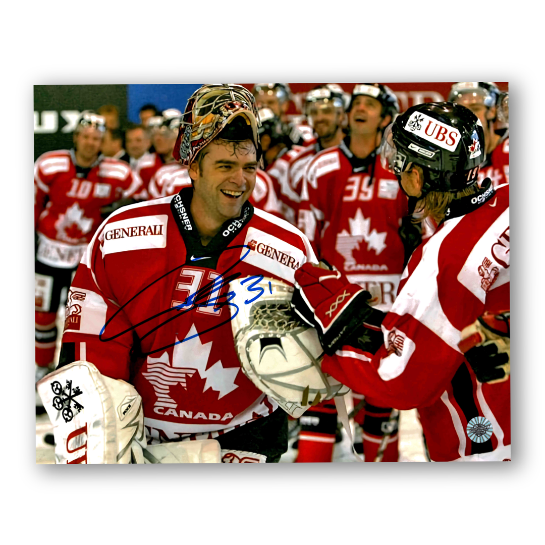Curtis Joseph Autographed Team Canada Horizontal 8x10 Photo (2)