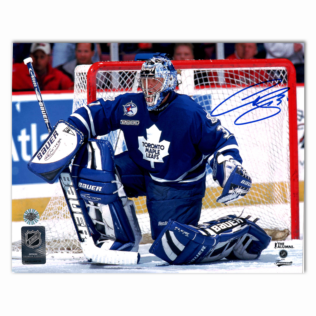 Curtis Joseph Autographed Toronto Maple Horizontal 8x10 Photo