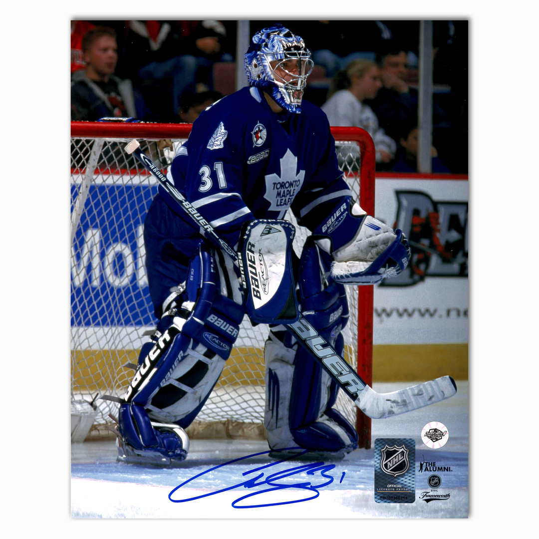 Curtis Joseph Autographed Toronto Maple Leafs Home 8x10 Photo